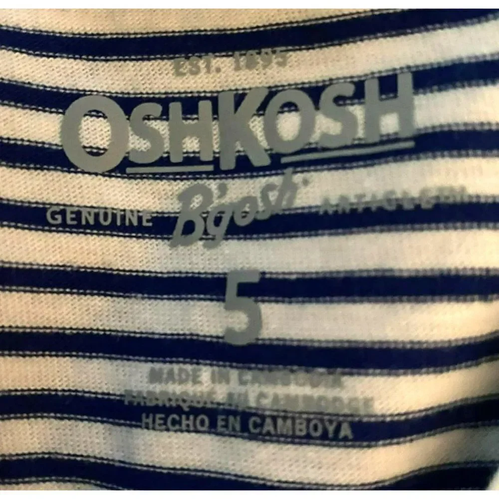 Oshkosh B'Gosh Blue/White Shirt (5)